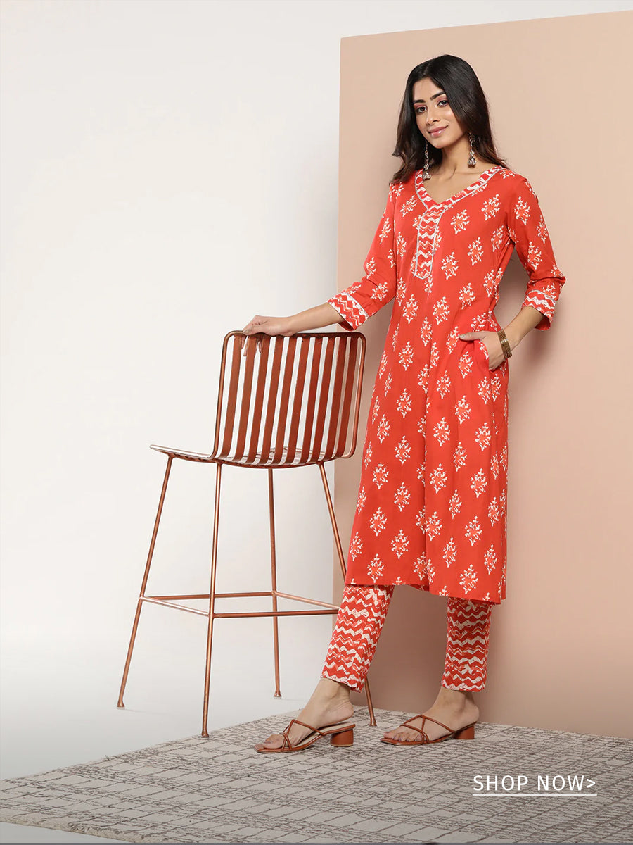 Urmul 'Sukoon' Handloom Kurti Set.(Kurti,Pant) – Okhaistore